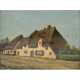 BOCK, THÉOPHILE DE (1851-1904) „Reetdachhäuser unter blauem Himmel”, - photo 1