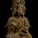 Bronze des Guanyin mit Resten von Vergoldung - фото 1