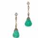 Emerald Diamond Earrings - Foto 1