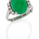 Jade Diamond Ring - фото 1