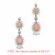 Coral Diamond Earrings - фото 1