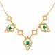 Delicate Emerald Diamond Necklace - фото 1