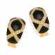 Onyx Diamond Earclips - фото 1