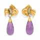 Amethyst Diamond Earrings - Foto 1