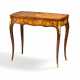 A lady's bureau with floral marquetry Louis XV - Foto 1
