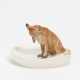 Little fox on bowl - photo 1