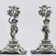 Pair of historism candlesticks with musicians - Foto 1
