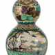 Kalebassenförmige Vase aus Porzellan mit Dekor in den Farben der Kutani Palette - Foto 1