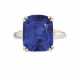SAPPHIRE AND DIAMOND RING, MOUNTED BY CARTIER - фото 1