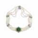NATURAL AND CULTURED PEARL, EMERALD AND DIAMOND NECKLACE - photo 1