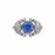 NO RESERVE | SAPPHIRE AND DIAMOND BROOCH - photo 1