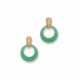 VAN CLEEF & ARPELS CHALCEDONY AND DIAMOND EARRINGS - фото 1