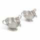 A PAIR OF GEORGE I SILVER DOUBLE-LIPPED SAUCEBOATS - Foto 1