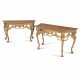 A PAIR OF GEORGE III GILT-BRASS MOUNTED KINGWOOD-CROSSBANDED WALNUT, TULIPWOOD AND FRUITWOOD MARQUETRY AND GILTWOOD PIER TABLES - Foto 1