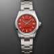 ROLEX, STAINLESS STEEL 'OYSTER PERPETUAL' WITH CORAL RED DIAL, REF. 277200 - photo 1