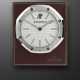 AUDEMARS PIGUET, STAINLESS STEEL AND LEATHER 'ROYAL OAK' DESK CLOCK - фото 1