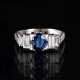 Saphir-Diamant-Ring. - Foto 1