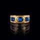 Fabergé Collection Victor Mayer. Saphir-Brillant-Ring. - Foto 1
