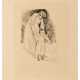 Max Liebermann (Berlin 1847 - Berlin 1935). Wärterin mit Kind, stehend. - Foto 1