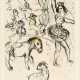 Marc Chagall (Witebsk 1887 - St.-Paul-de-Vence 1985). Au cirque, le poney. - Foto 1