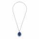 SAPPHIRE AND DIAMOND PENDENT NECKLACE - Foto 1