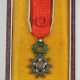 Frankreich: Orden der Ehrenlegion, 9. Modell (1870-1951), Offizierskreuz Miniatur, im Etui - mit Diamant-Besatz. - фото 1
