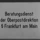 Großes Emailschild "Beratungsdienst der Oberpostdirektion Frankfurt am Main" - photo 1