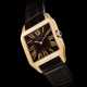 CARTIER. AN 18K PINK GOLD SQUARE WRISWATCH - Foto 1