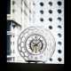 HERM&#200;S AND JAEGER-LECOULTRE. AN UNUSUAL AND RARE LIMITED EDITION WHITE ENAMEL AND CRYSTAL ATMOS CLOCK - photo 1