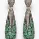 Paar glamouröse russische Smaragd-Pendeloques - фото 1