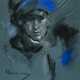 Hugo von Habermann - Dame mit blauem Hut - Foto 1