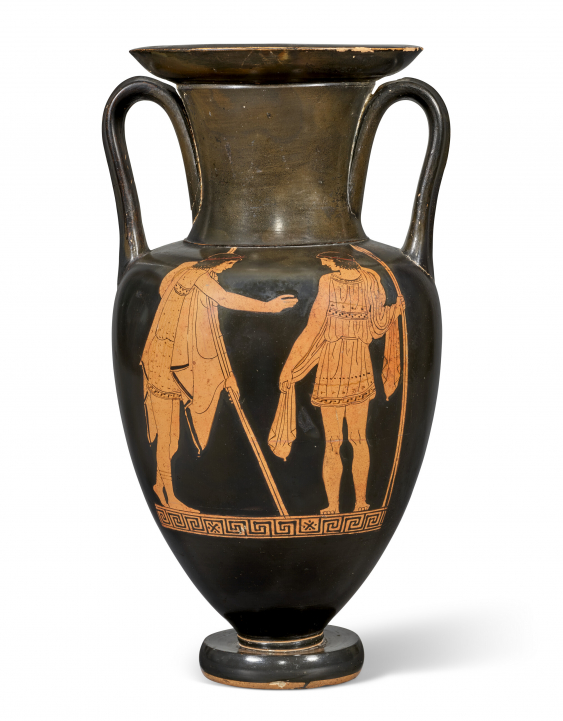 AN ATTIC REDFIGURED NOLAN AMPHORA — Katalog Antiquities Including