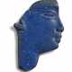 AN EGYPTIAN BLUE GLASS FACE INLAY - фото 1