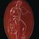 A GREEK CARNELIAN INTAGLIO OF HERAKLES - фото 1