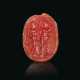AN ETRUSCAN CARNELIAN SCARAB WITH TWO ATHLETES - фото 1
