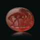 A ROMAN CARNELIAN RINGSTONE WITH A HORSE - photo 1