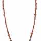 AN EGYPTIAN CARNELIAN AND GOLD BEAD NECKLACE WITH A CARNELIAN `IB` HEART AMULET - Foto 1