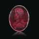 A EUROPEAN GARNET RINGSTONE WITH THE PORTRAIT BUST OF AN EMPEROR - photo 1