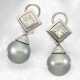 Ohrringe: hochwertige Diamantohrringe mit feinen Tahiti-Perlen, Markenschmuck von Wempe - Foto 1