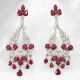 Ohrringe: luxuriöse und sehr prunkvolle Rubin-/Diamantohrringe, 10,75ct, neuwertig - photo 1