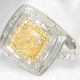 Ring: äußerst aufwendig gearbeiteter Diamantring, Mittelstein "Yellow Cushion" von 2ct - photo 1