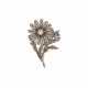 LATE 19TH CENTURY DIAMOND FLOWER BROOCH - photo 1