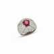 NO RESERVE | SPINEL AND DIAMOND RING - photo 1