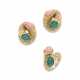 BOUCHERON CORAL AND CHRYSOPRASE 'SERPENT BOHÈME' EARRING AND RING SET - photo 1