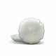 A WHITE JADE MALLOW-SHAPED BOX AND COVER - Foto 1