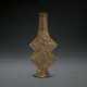 A RARE GILT-COPPER DOUBLE-LOZENGE SHAPED VASE - photo 1