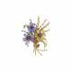 VAN CLEEF & ARPELS RETRO SAPPHIRE, COLORED SAPPHIRE AND RUBY `BOUQUET` BROOCH - photo 1