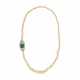 ANTIQUE NATURAL PEARL, EMERALD AND DIAMOND NECKLACE - фото 1