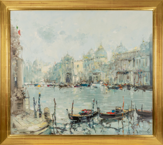 Ingfried Paul Henze-Morró (1925 Leipzig - 2013 Gardasee). Canal Grande ...