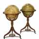 A pair of 15-inch English library globes - photo 1